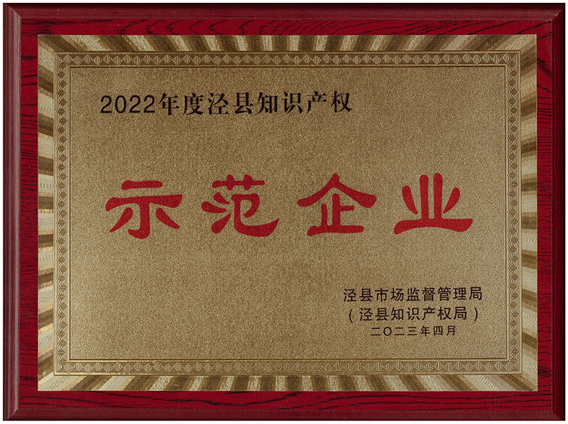 2023年涇縣知識產(chǎn)權示范企業(yè)